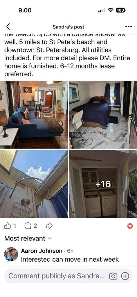 Small room in a Gulfport home.