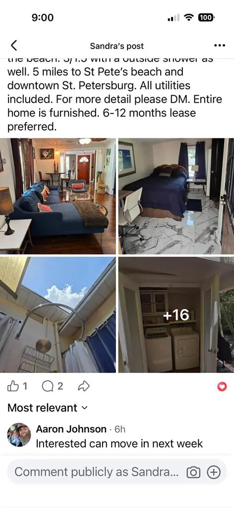 Small room in a Gulfport home.