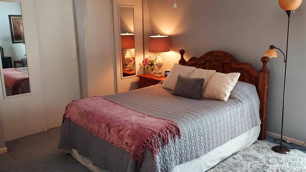 Furnished bedroom w/private bath