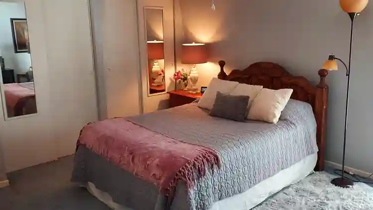 Furnished bedroom w/private bath