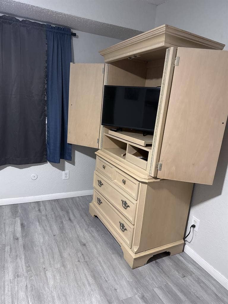 Clean, spacious room.