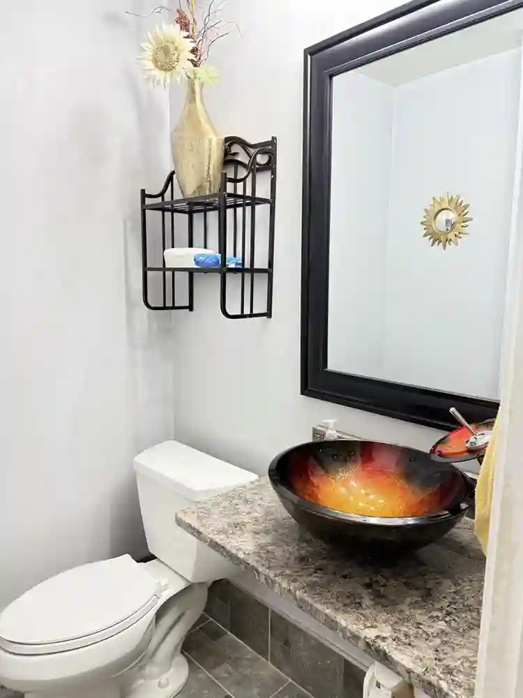 Clean, spacious room.