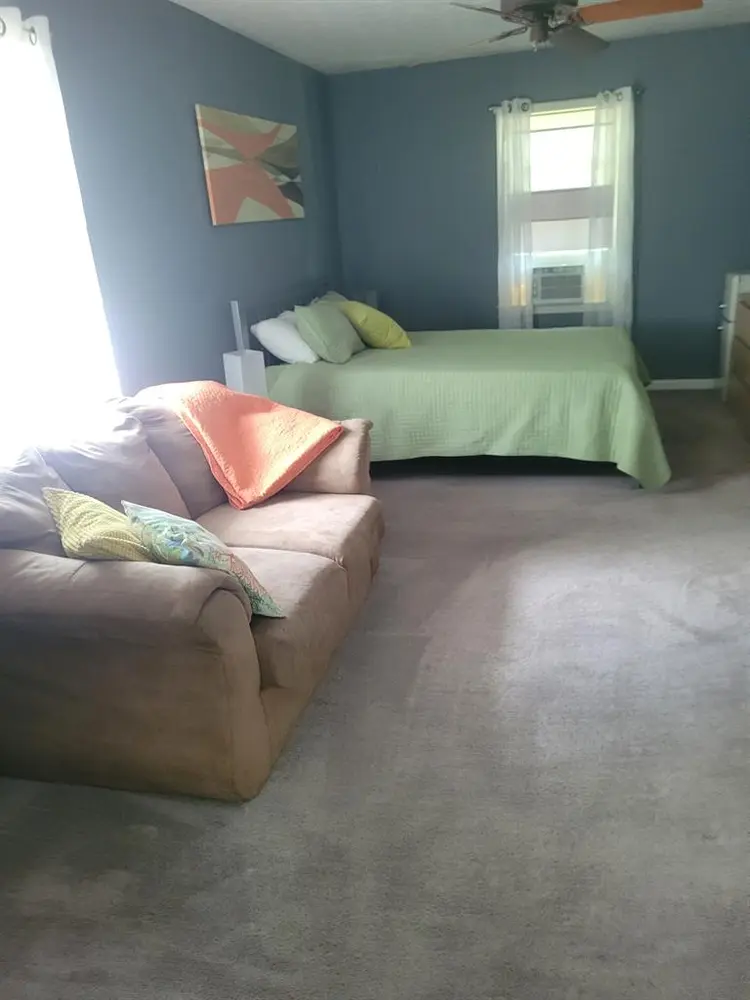 Spacious room with sitting area