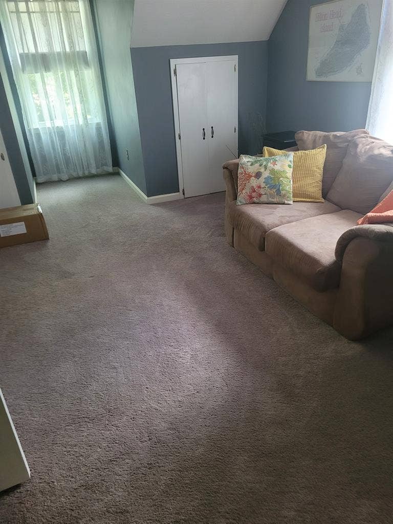 Spacious room with sitting area