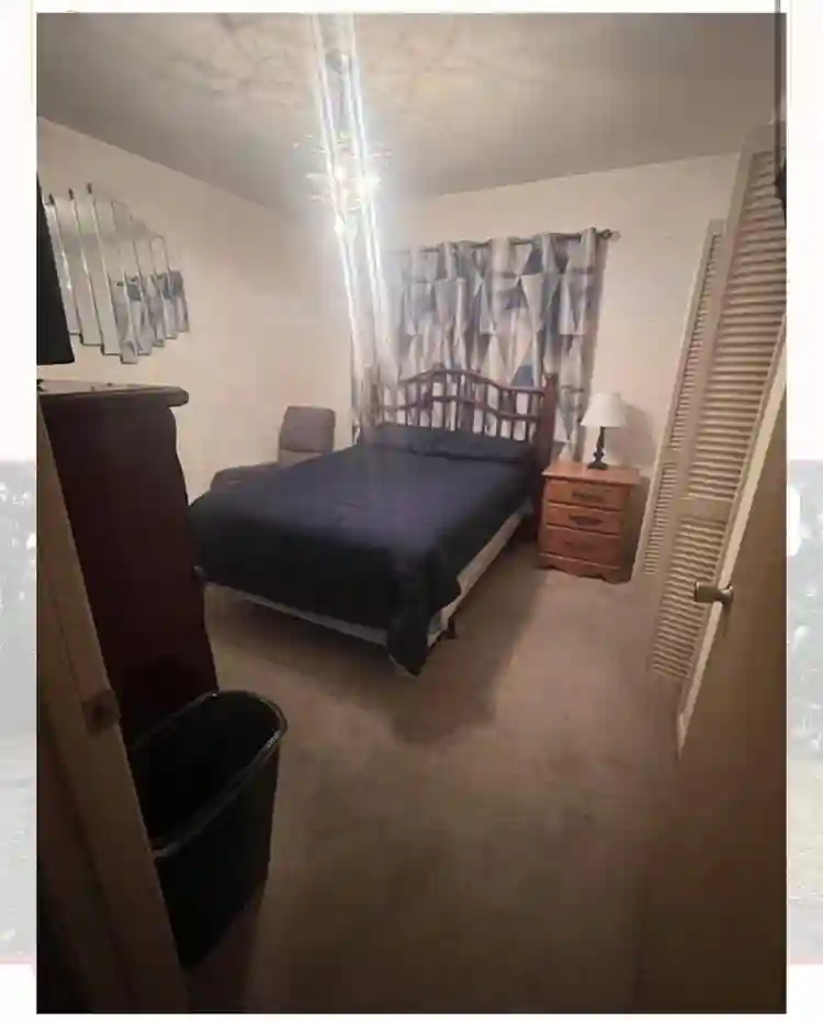 Lockable bedroom with shared bath