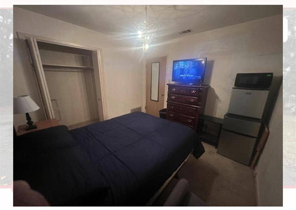 Lockable bedroom with shared bath