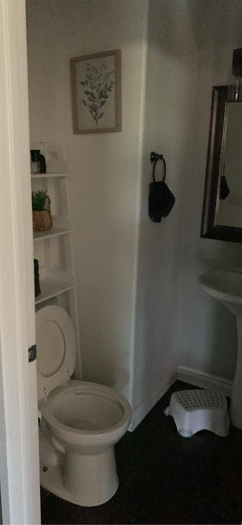 One downstairs bedroom with shared