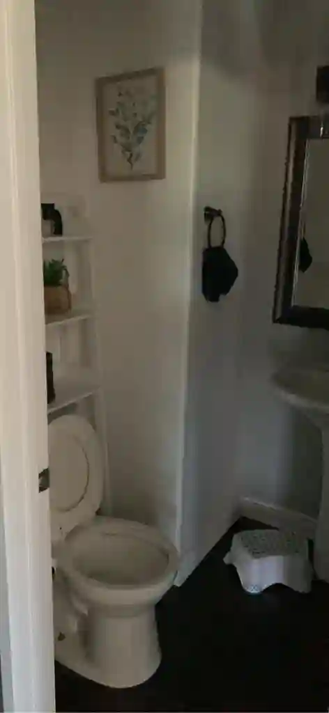 One downstairs bedroom with shared