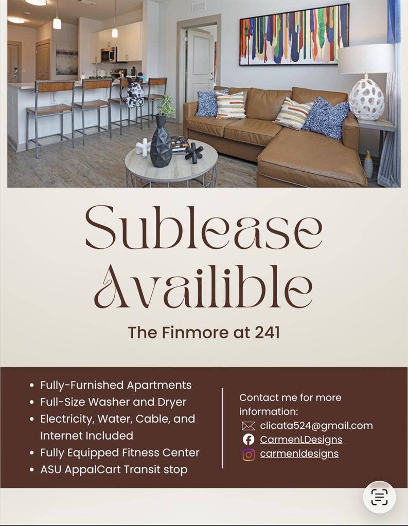 Sublease Available!!