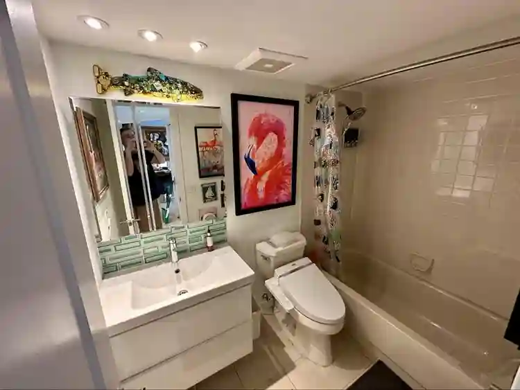 Furnished room/private bath in OP
