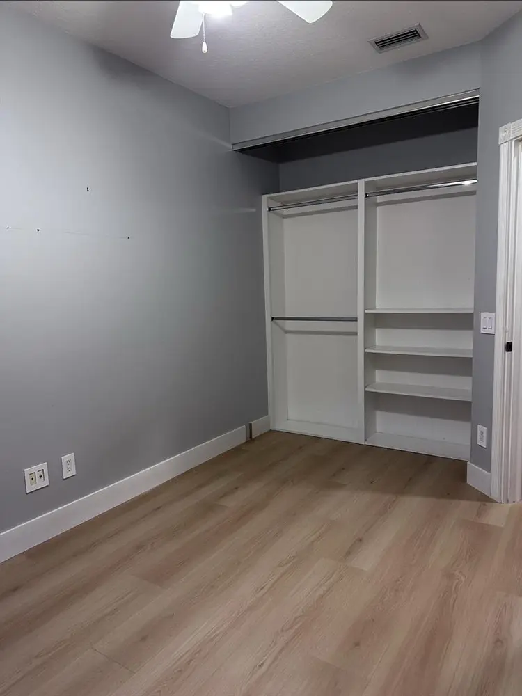 TWO rooms and Private Bath, Closets