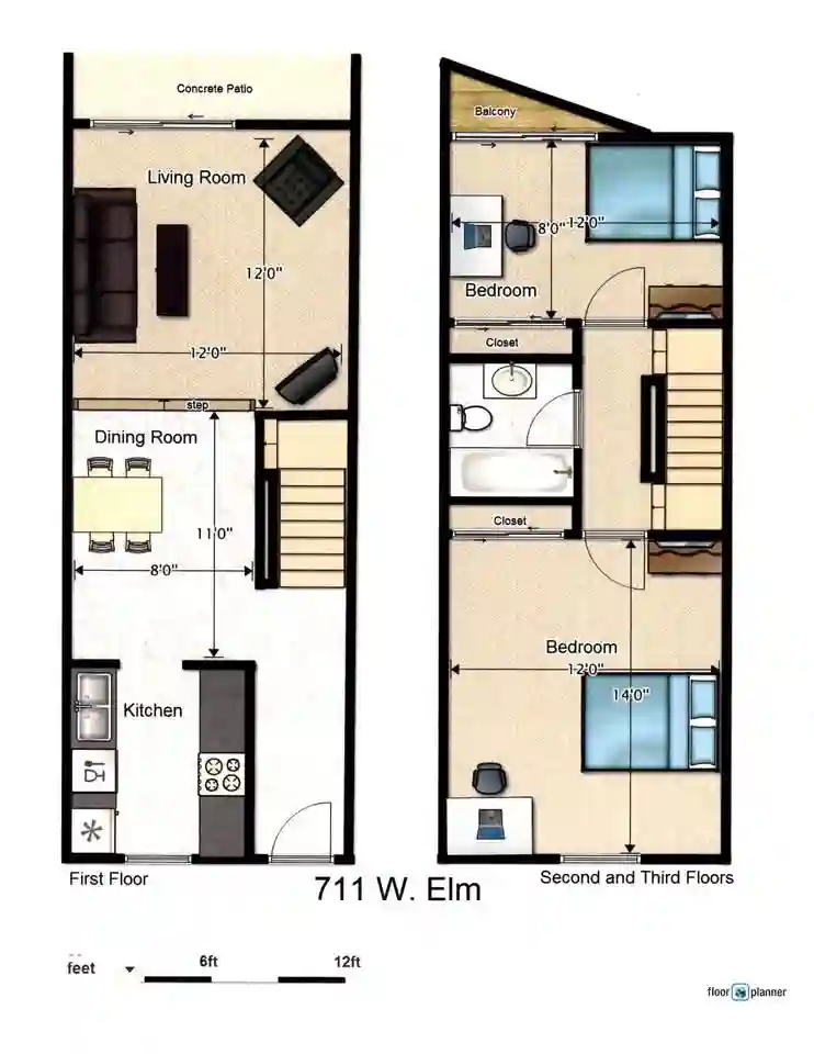 711 W Elm St Room Rental