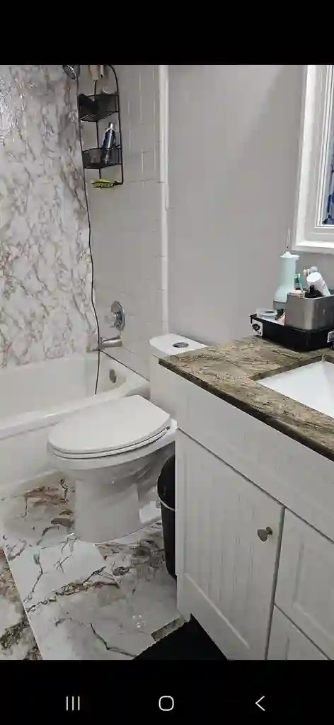 Upstairs bedroom with a share bathr