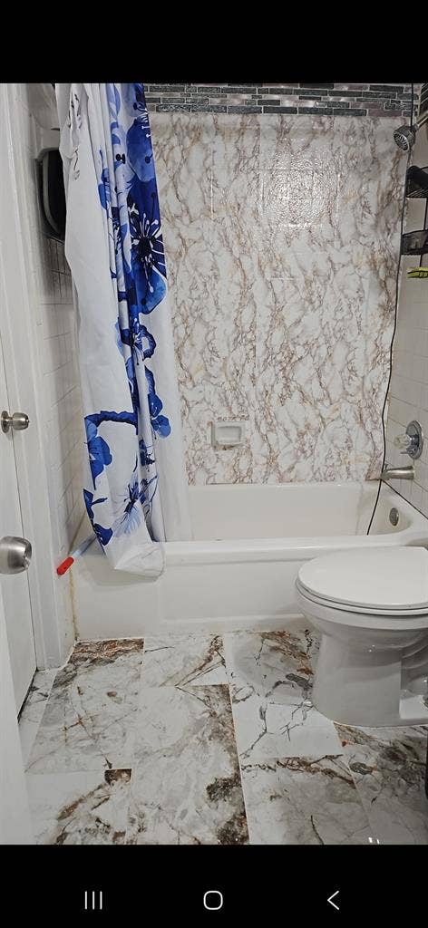 Upstairs bedroom with a share bathr