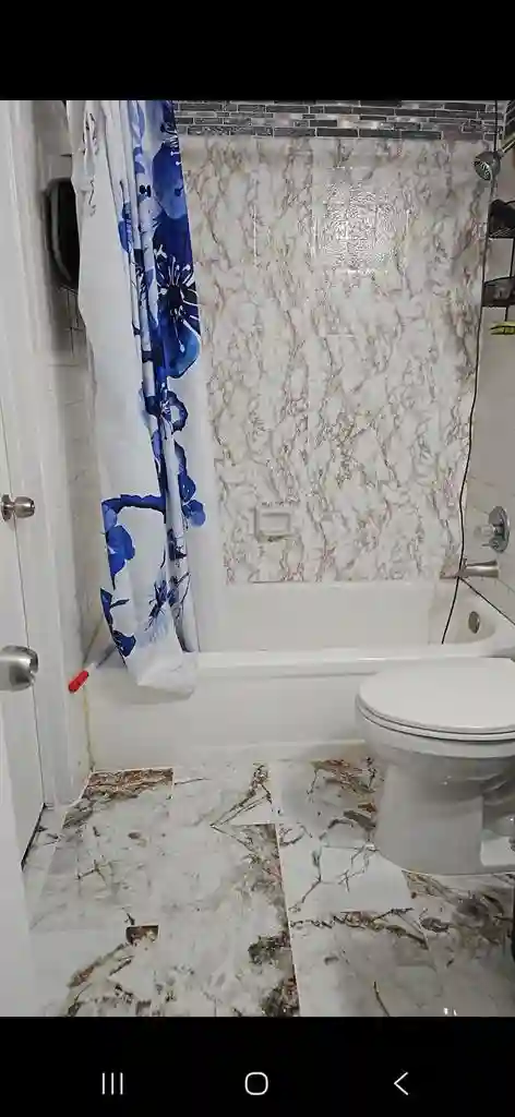Upstairs bedroom with a share bathr