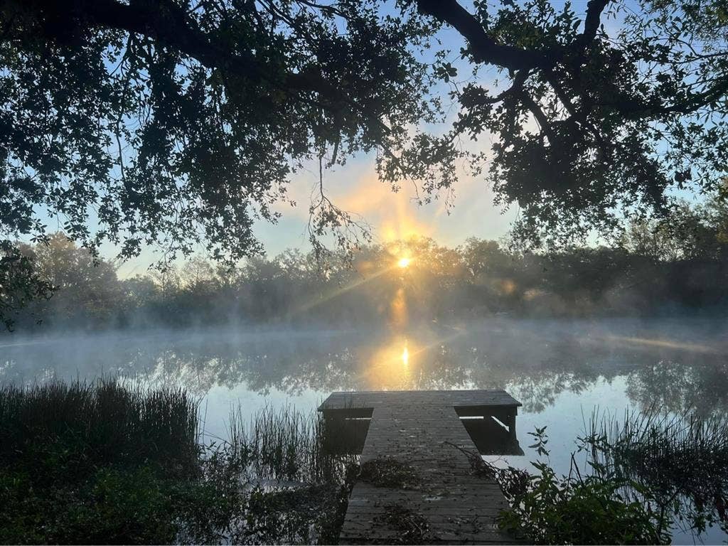 Chill camp vibes lake house