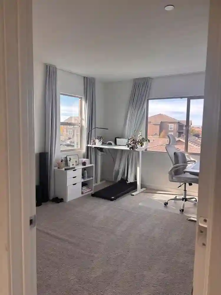 Private room with attached bathroom