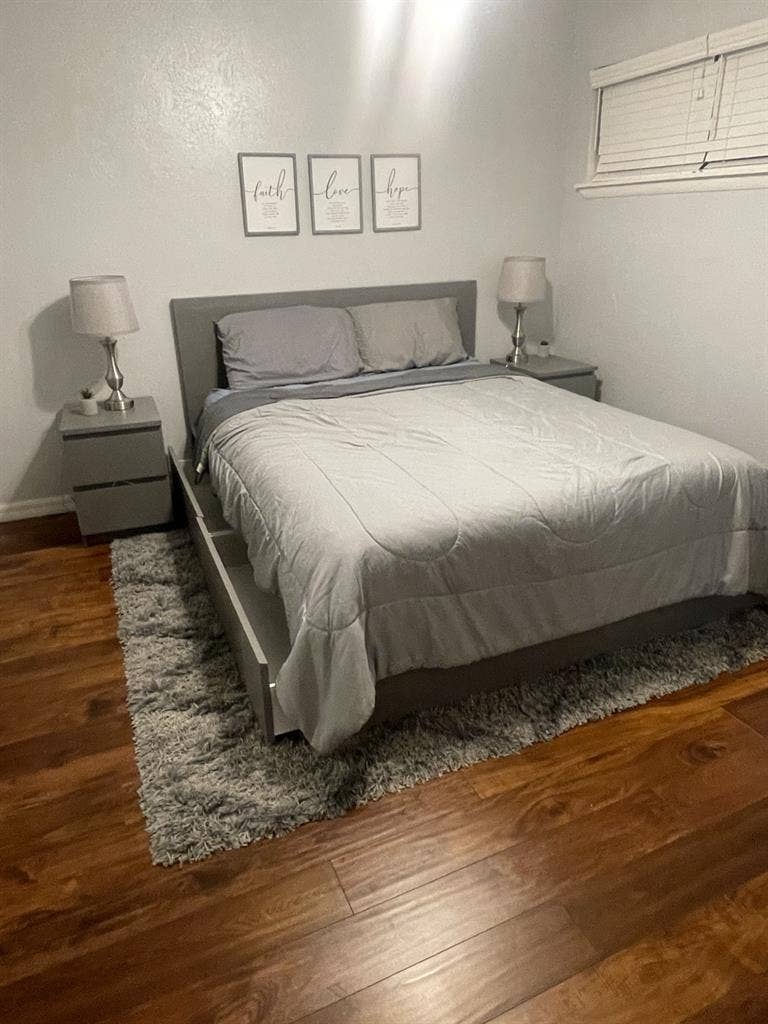 Furnished bedroom/ private bathroom
