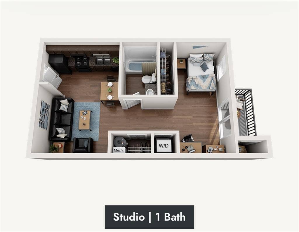 Studio apartment for rent!