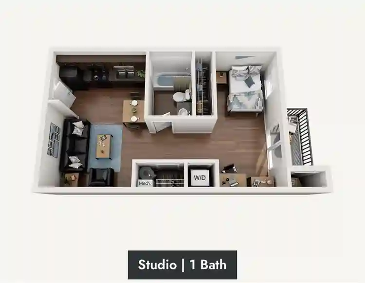 Studio apartment for rent!