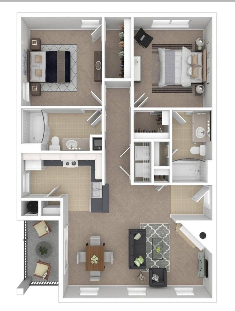 Furnished Lux En-Suite Bedroom