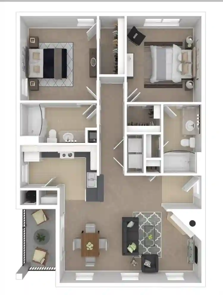 Furnished Lux En-Suite Bedroom
