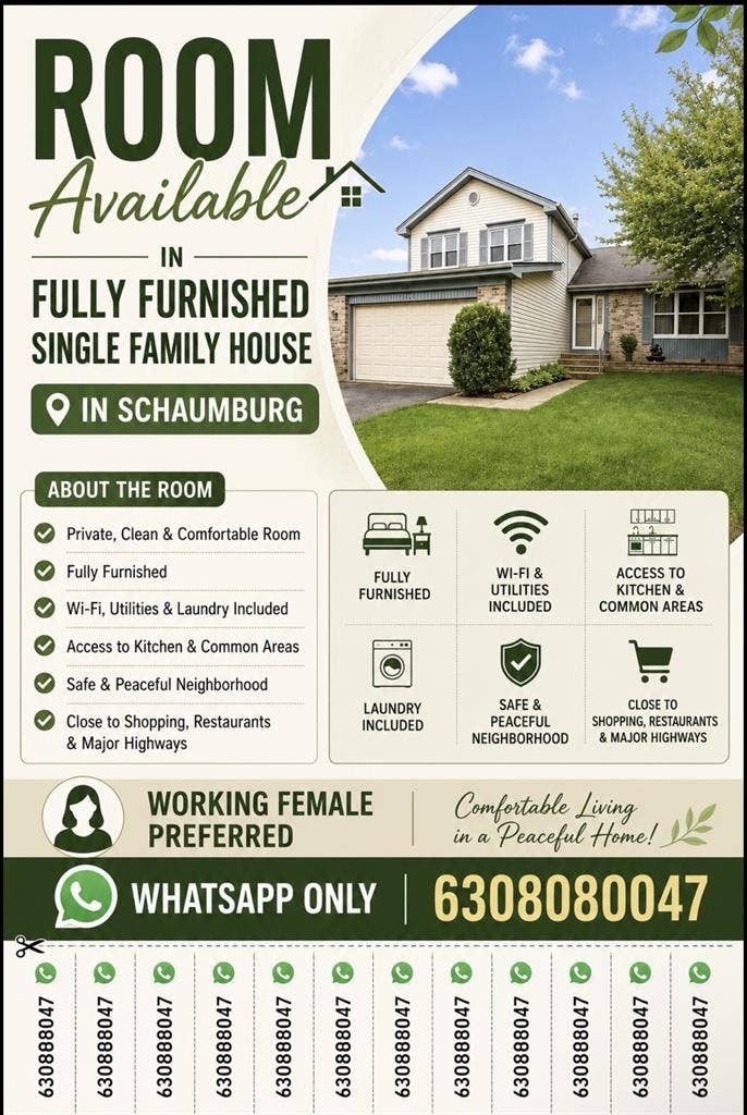 I m looking for a female roommate