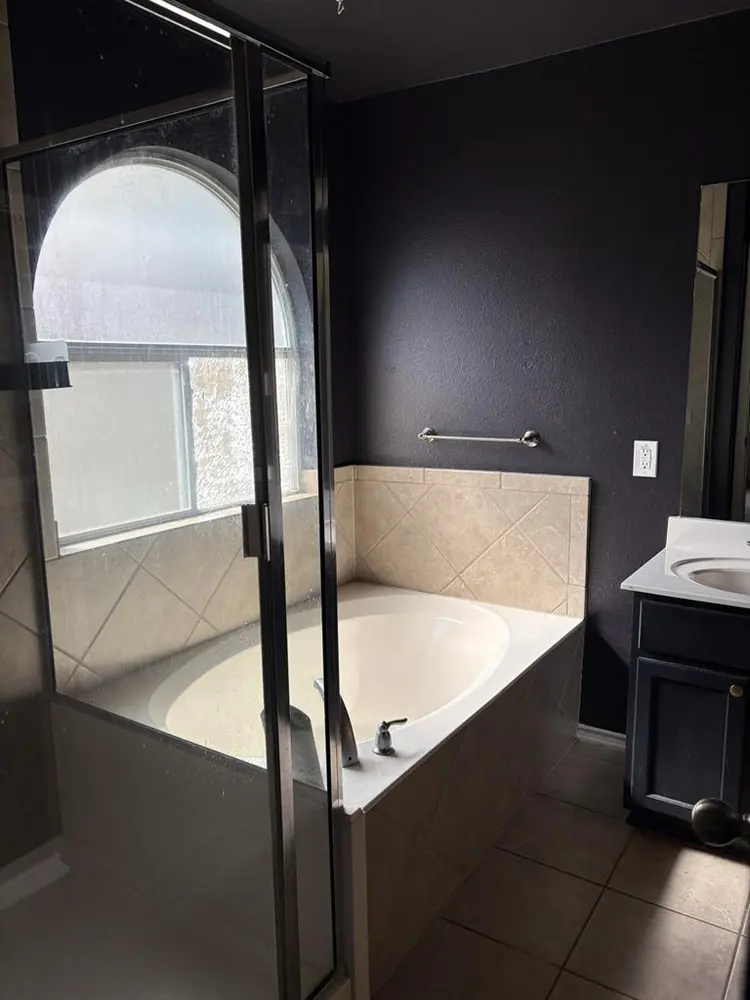 Bedroom with connecting bathroomm