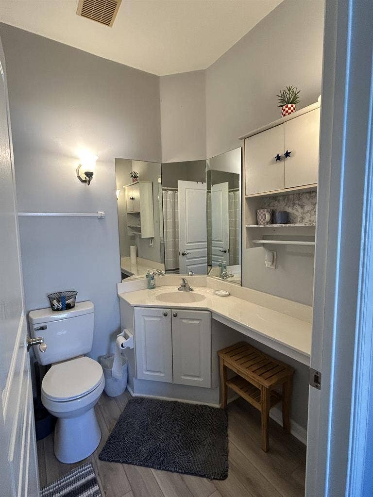 Large bedroom with private bath