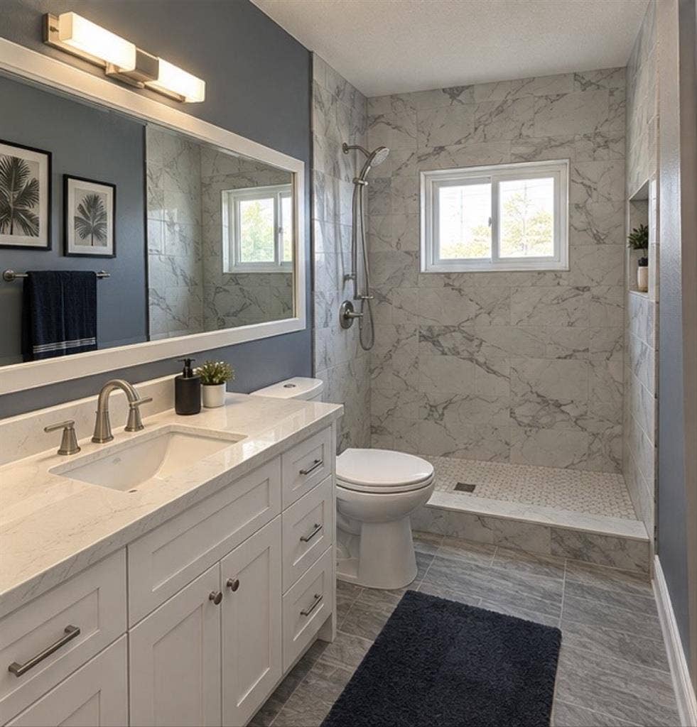 Master bedroom private bathroom