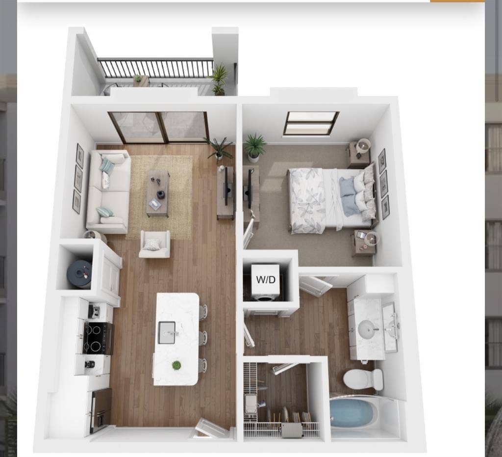 1 Bed 1Bath Apartment