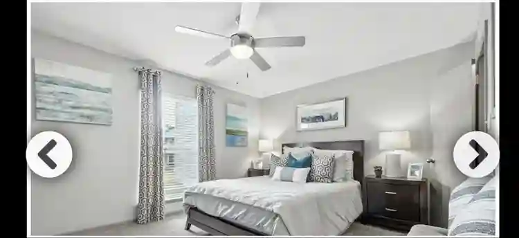 1 bedroom with walk-in closet