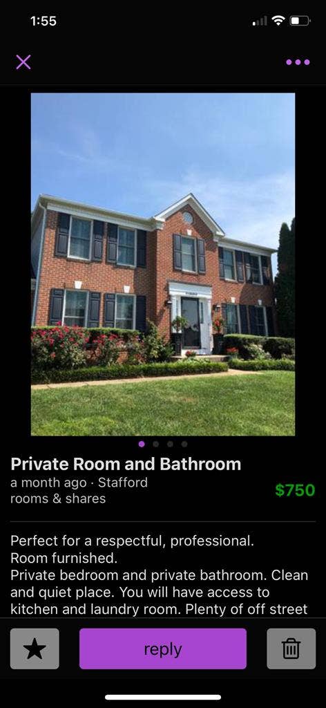 Stafford Room for rent