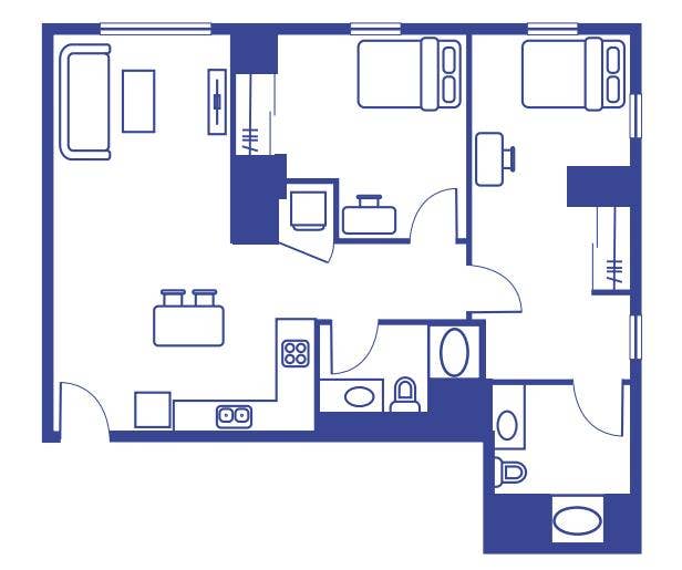 2 Bed 2 Bath Lark at Kohl