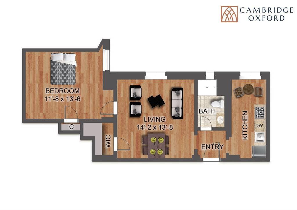 Cambridge Oxford 1BR - furnished