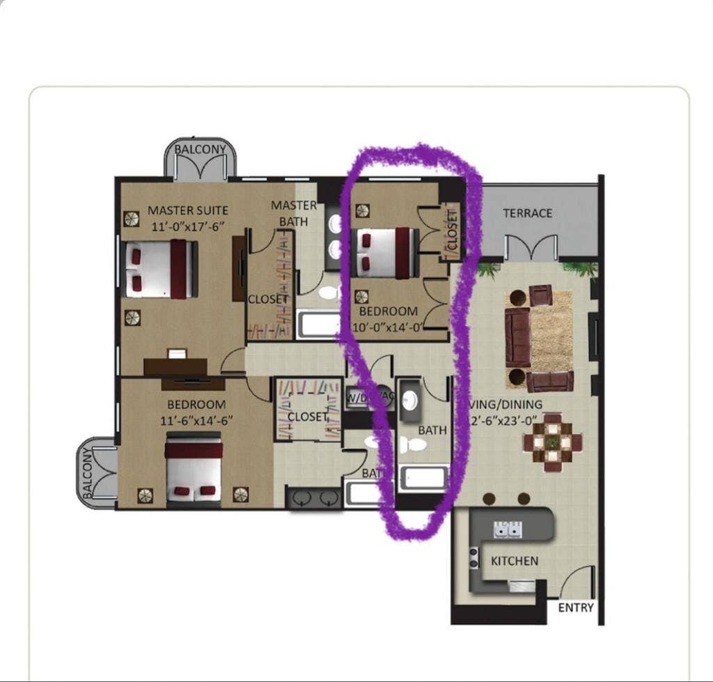Looking for one girl for a 3/3 apt!