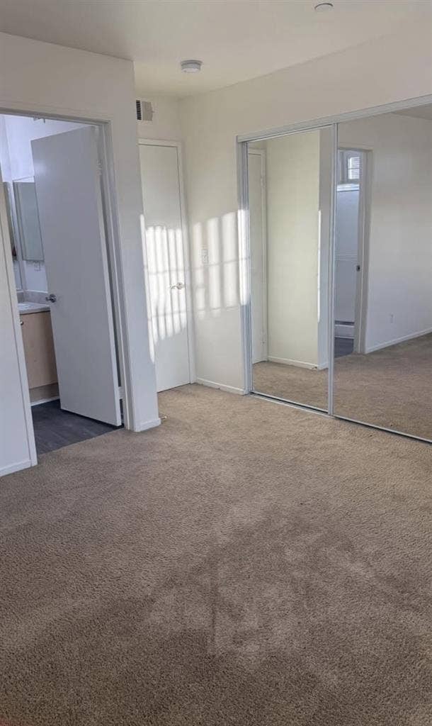 Master bedroom with bathroom