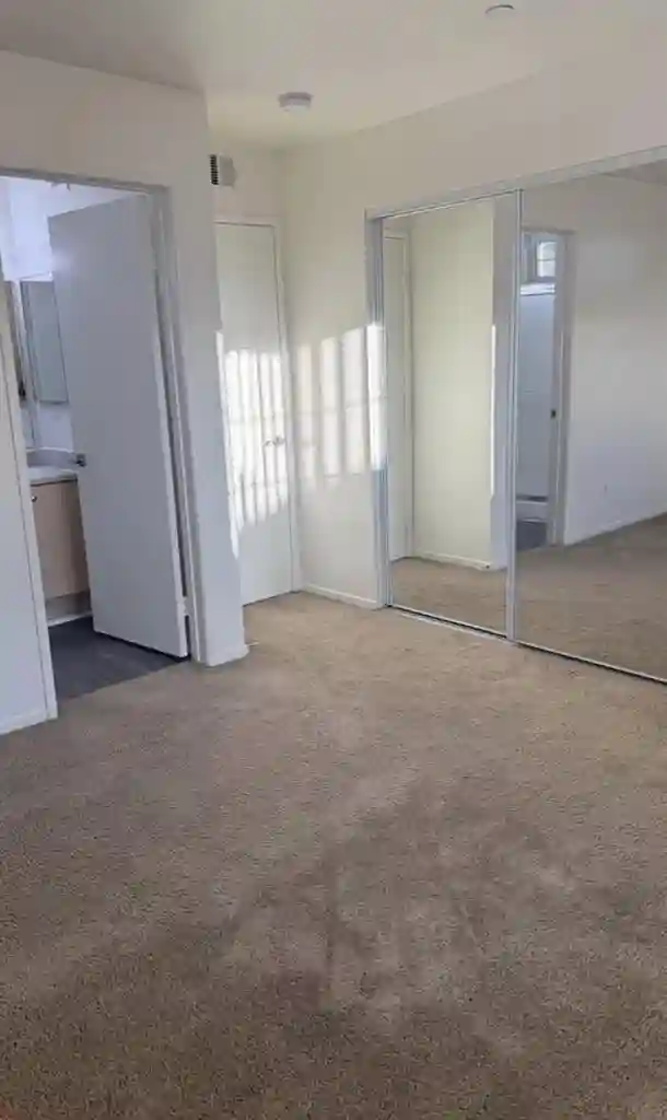 Master bedroom with bathroom