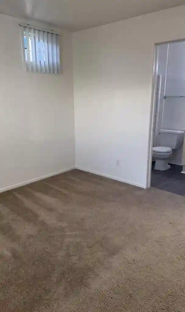 Master bedroom with bathroom