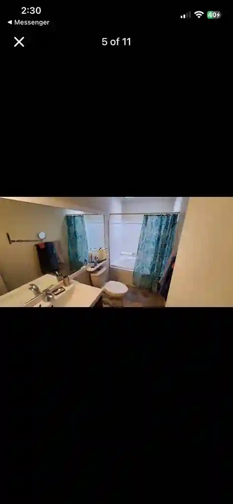 1 bed 1 bath Master bedroom Roomate