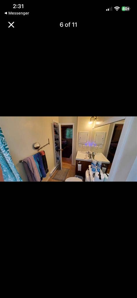 1 bed 1 bath Master bedroom Roomate