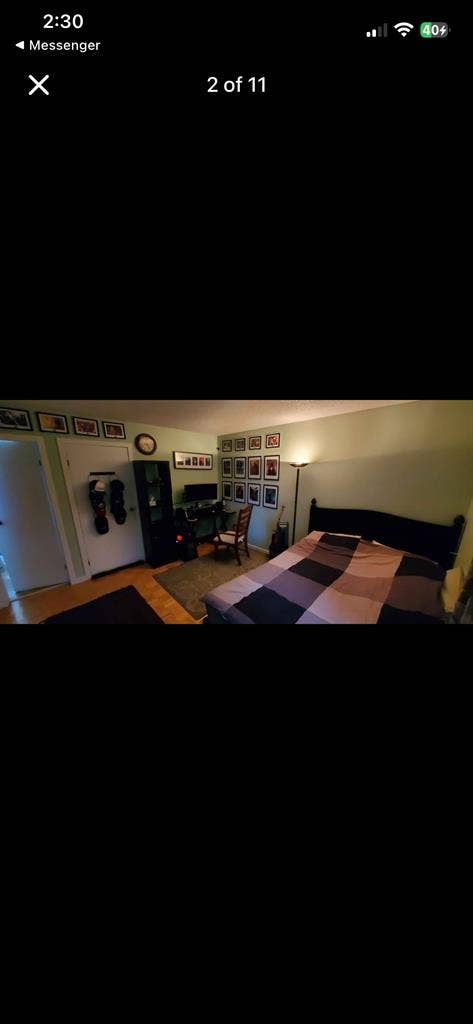 1 bed 1 bath Master bedroom Roomate