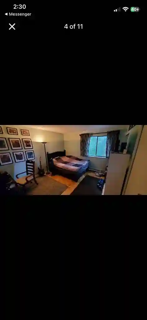 1 bed 1 bath Master bedroom Roomate