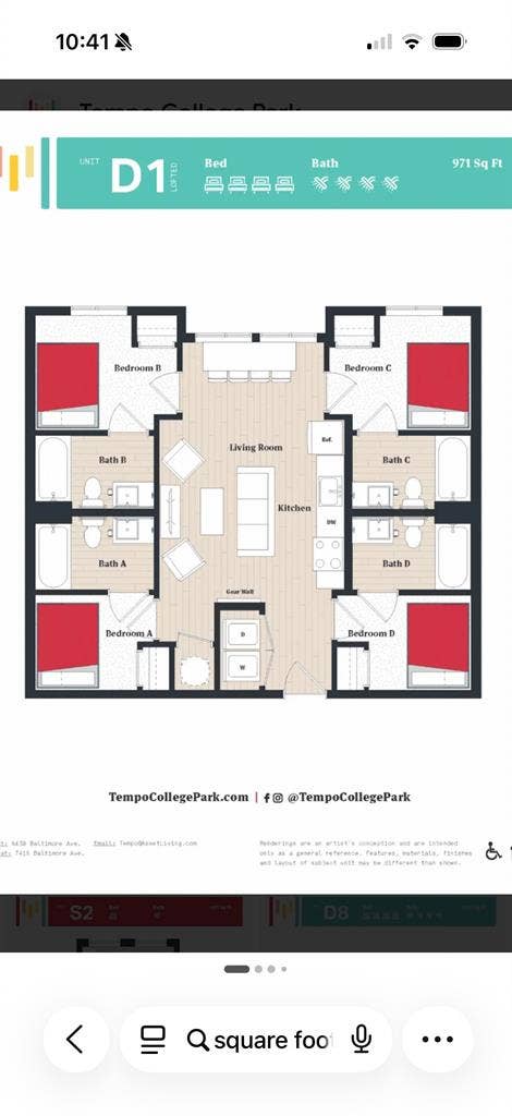 UMD apartment lease takeover