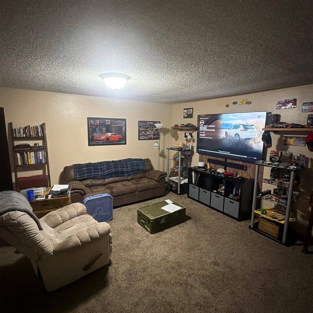 Room and shared living space.
