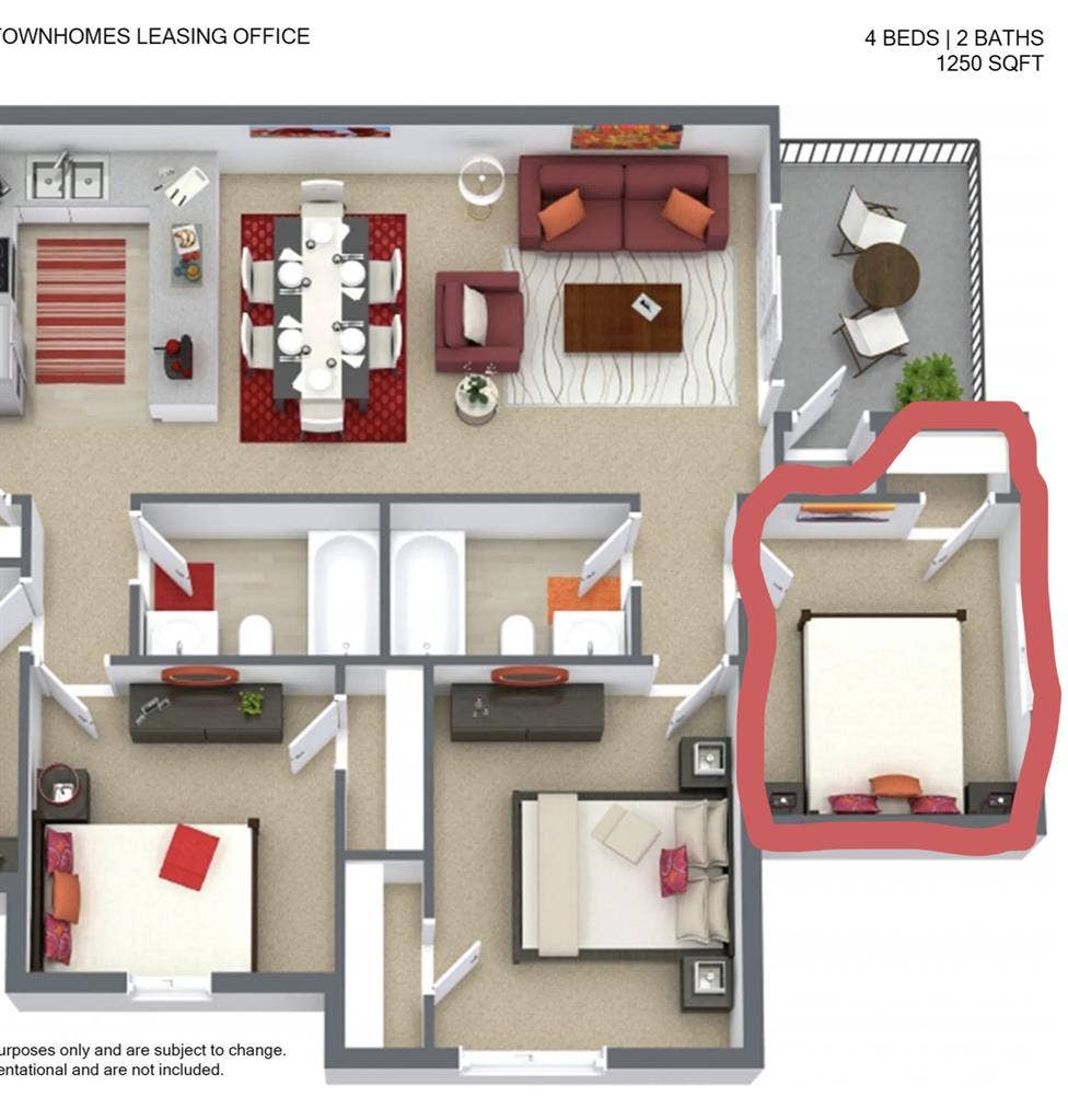 Urgent Sublease The Chase Apartment