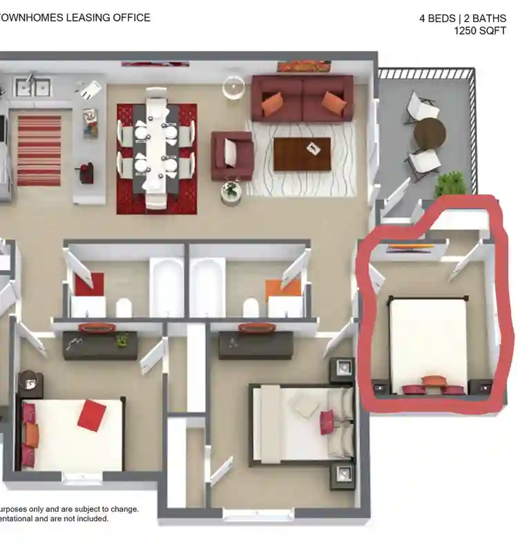 Urgent Sublease The Chase Apartment