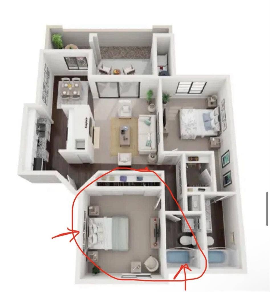 Private room and bathroom for rent