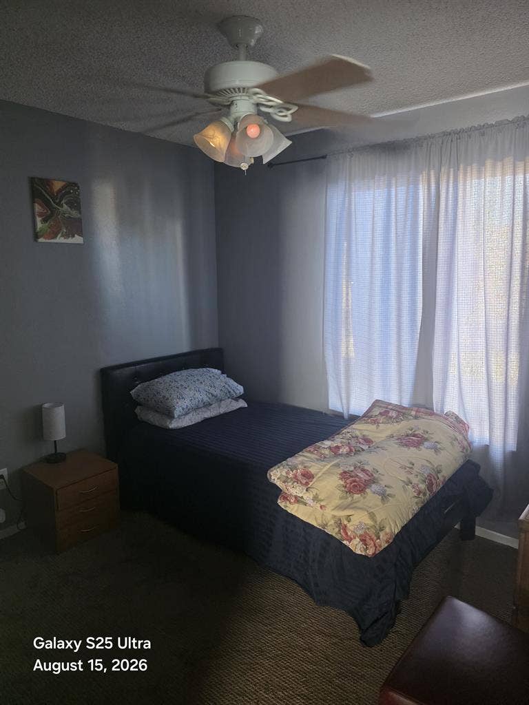 A furnished room.