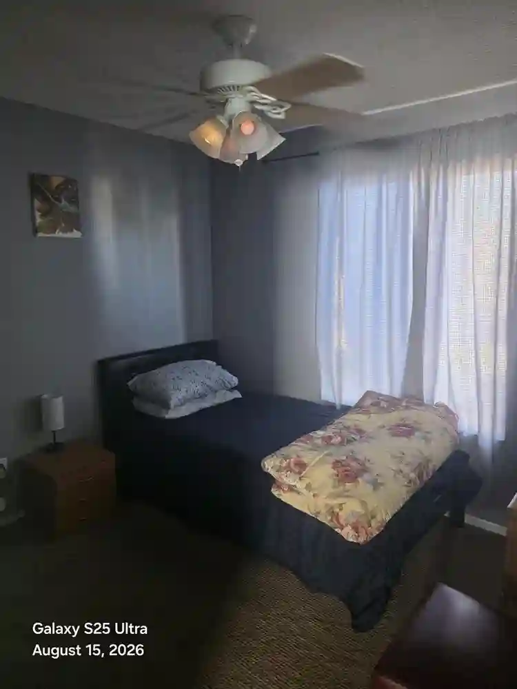 A furnished room.